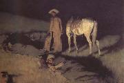Frederic Remington In from the Night Herd (mk43) Spain oil painting artist